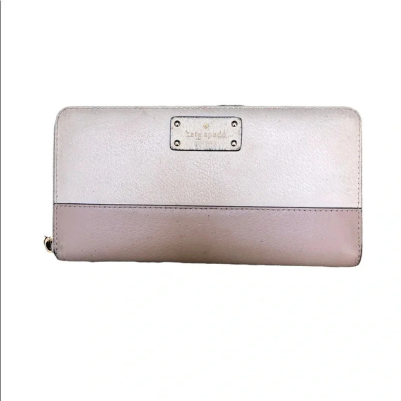 KATE SPADE TWO TONED LEATHER WALLET - Picture 1 of 8